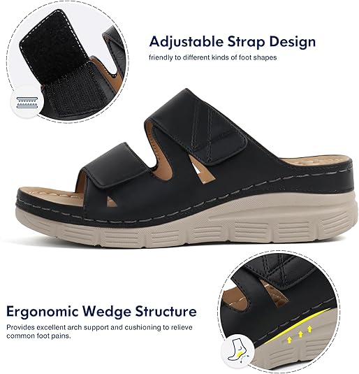 Ortho+rest Women Arch Support Slides Orthotic Walking Sandals Orthopedic Sandals