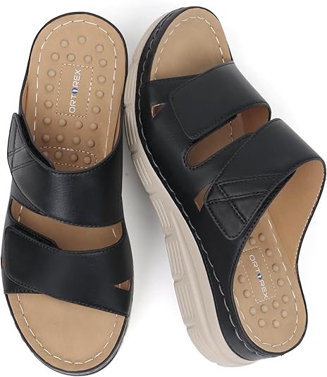 Ortho+rest Women Arch Support Slides Orthotic Walking Sandals Orthopedic Sandals