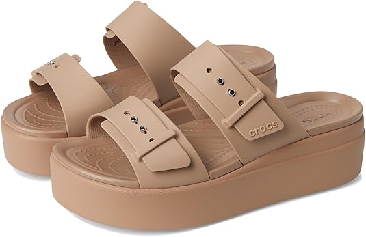Crocs Women's Brooklyn Buckle Low Wedges