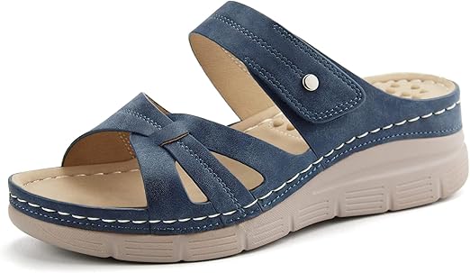 Ortho+rest Women Orthotic Slides Comfortable Orthopedic Sandals Walking Sandals with Arch Support